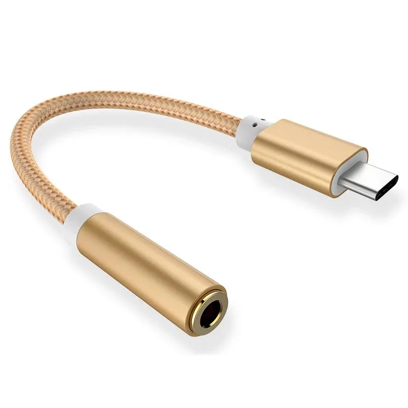 Hetai Tech Hetai Tech USB-C to 3.5mm Earphone Headphone Cable Adapter Jack Aux — product photo