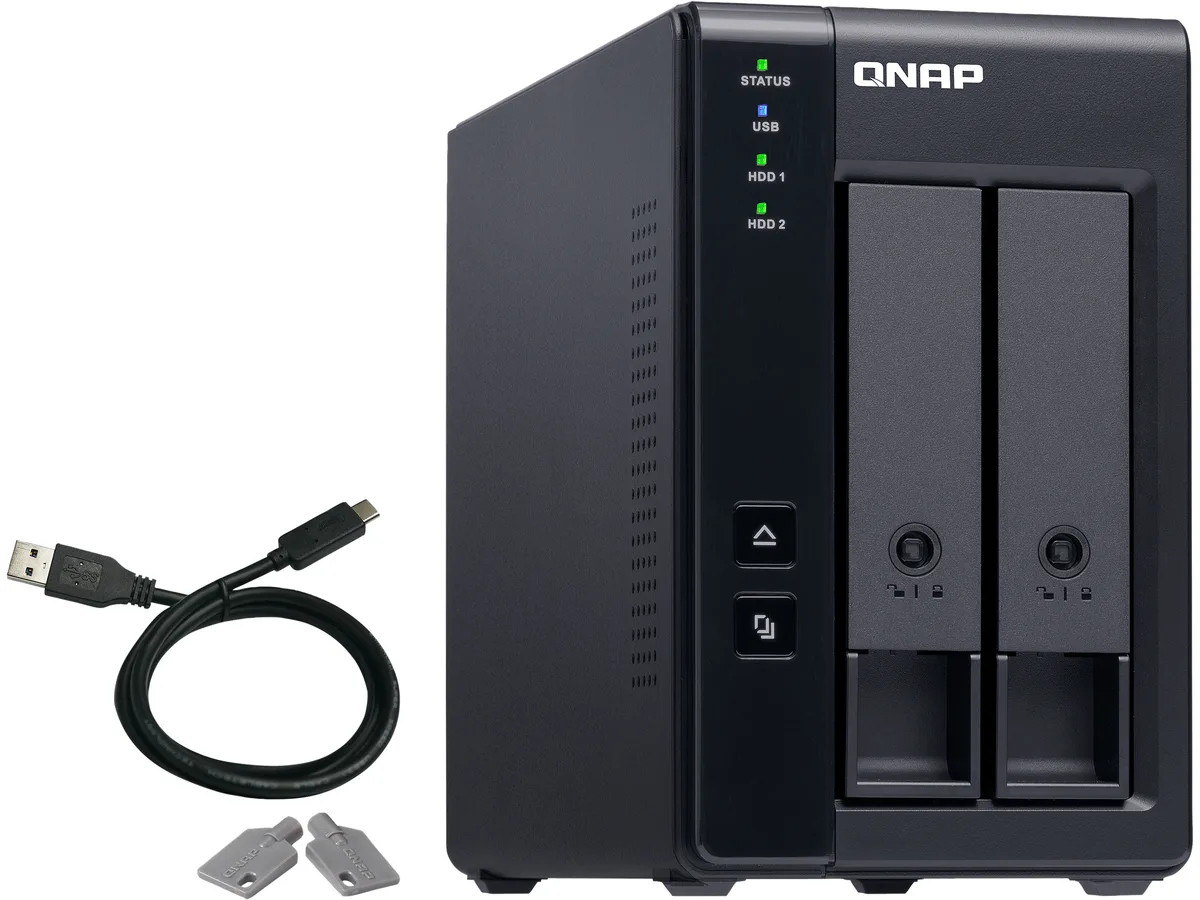 Qnap Qnap TR-002-US 2-Bay USB 3.2 Gen 2 Type-C Desktop NAS — product photo