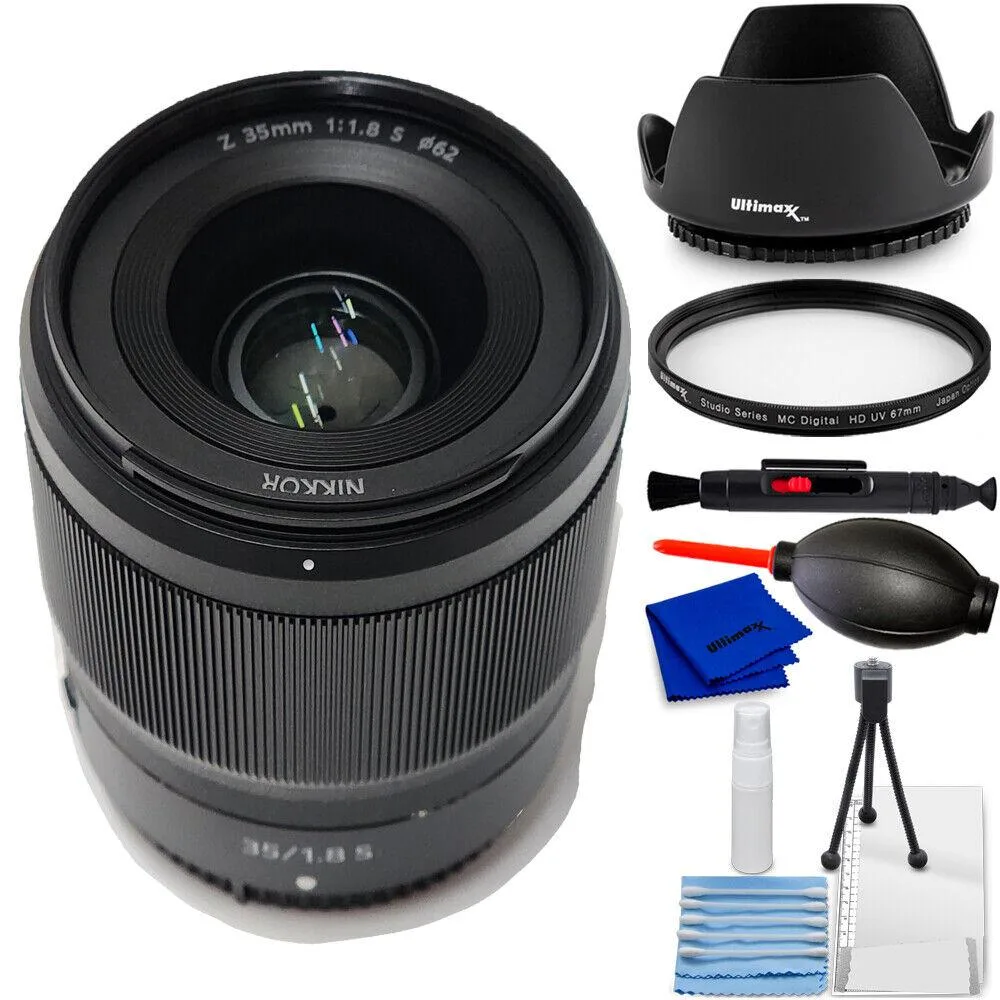 Nikon Global Nikon Global NIKKOR Z 35mm f/1.8 S Lens 20081 Bundle camera lens — product photo