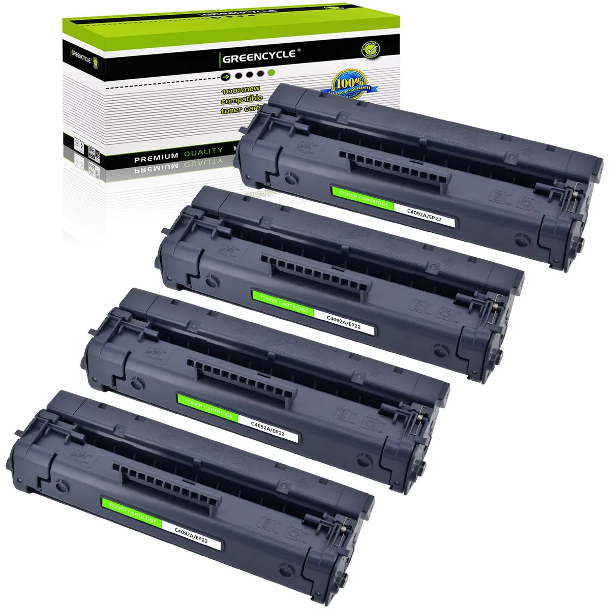GREENCYCLE GREENCYCLE C4092A Compatible Toner Cartridge 4 Pack 2500 pages — product photo