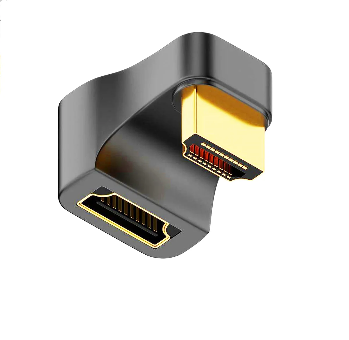 WRIARICH WRIARICH HDMI 2.1 Male-Female Adapter 180° Down Angle 8K@60Hz 48Gbps — product photo
