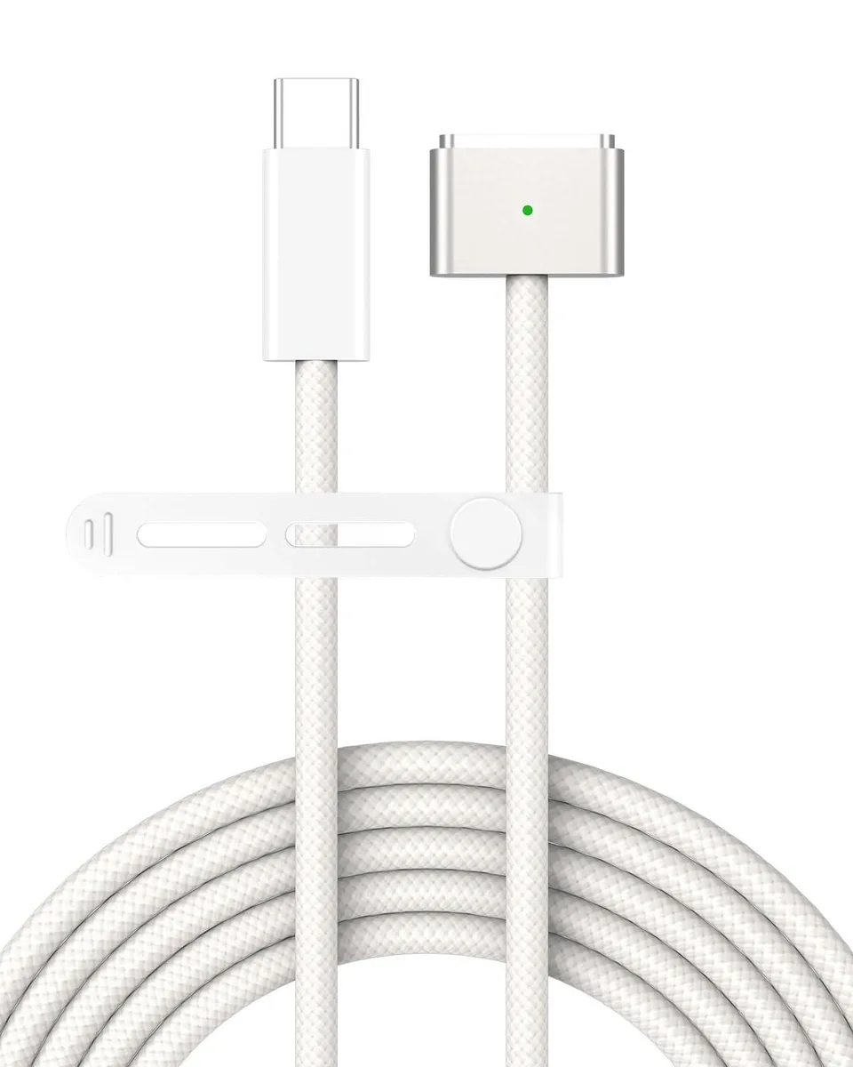 ALSEYE ALSEYE USB‑C Magnetic 3 Charger Cable 6.6ft Starlight 2 in 1 accessory — product photo