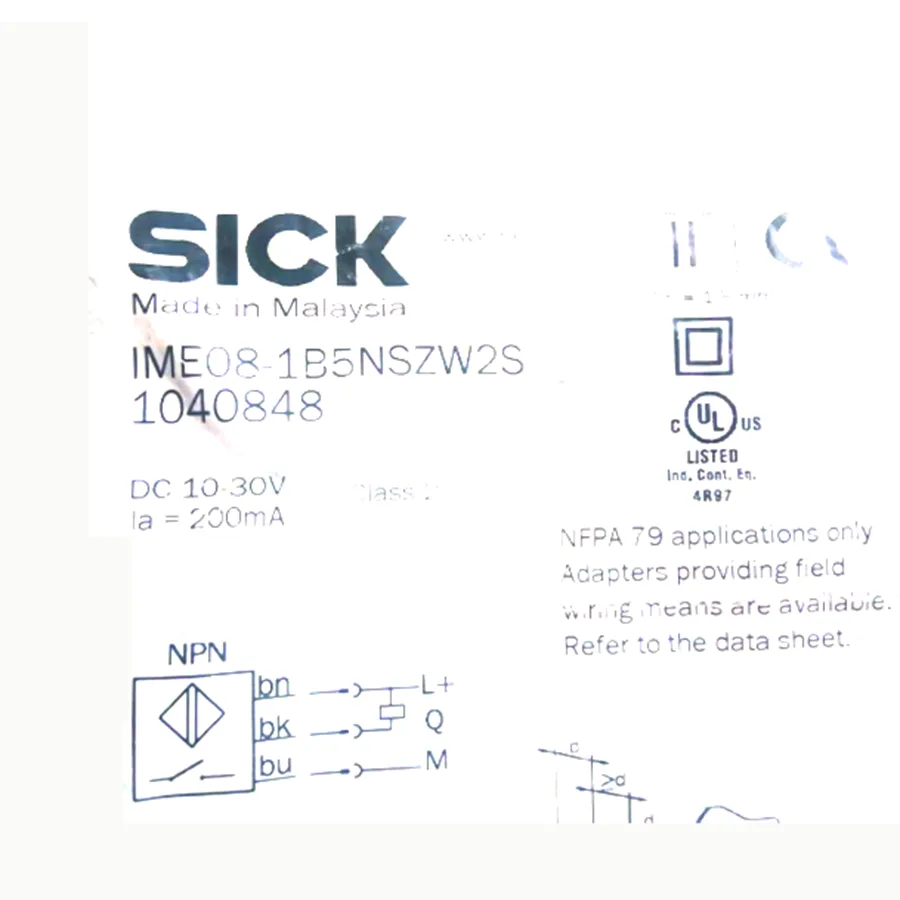 Sick Sick IME08-1B5NSZW2S M8 NPN Inductive Proximity Sensor — product photo