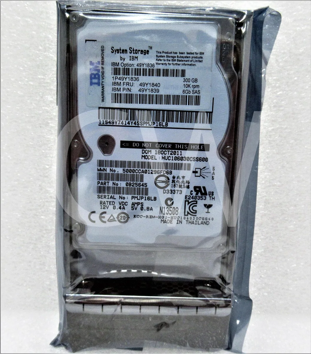 IBM IBM HUC106030CSS600 300GB 10000RPM SAS 2.5in internal hard drive — product photo