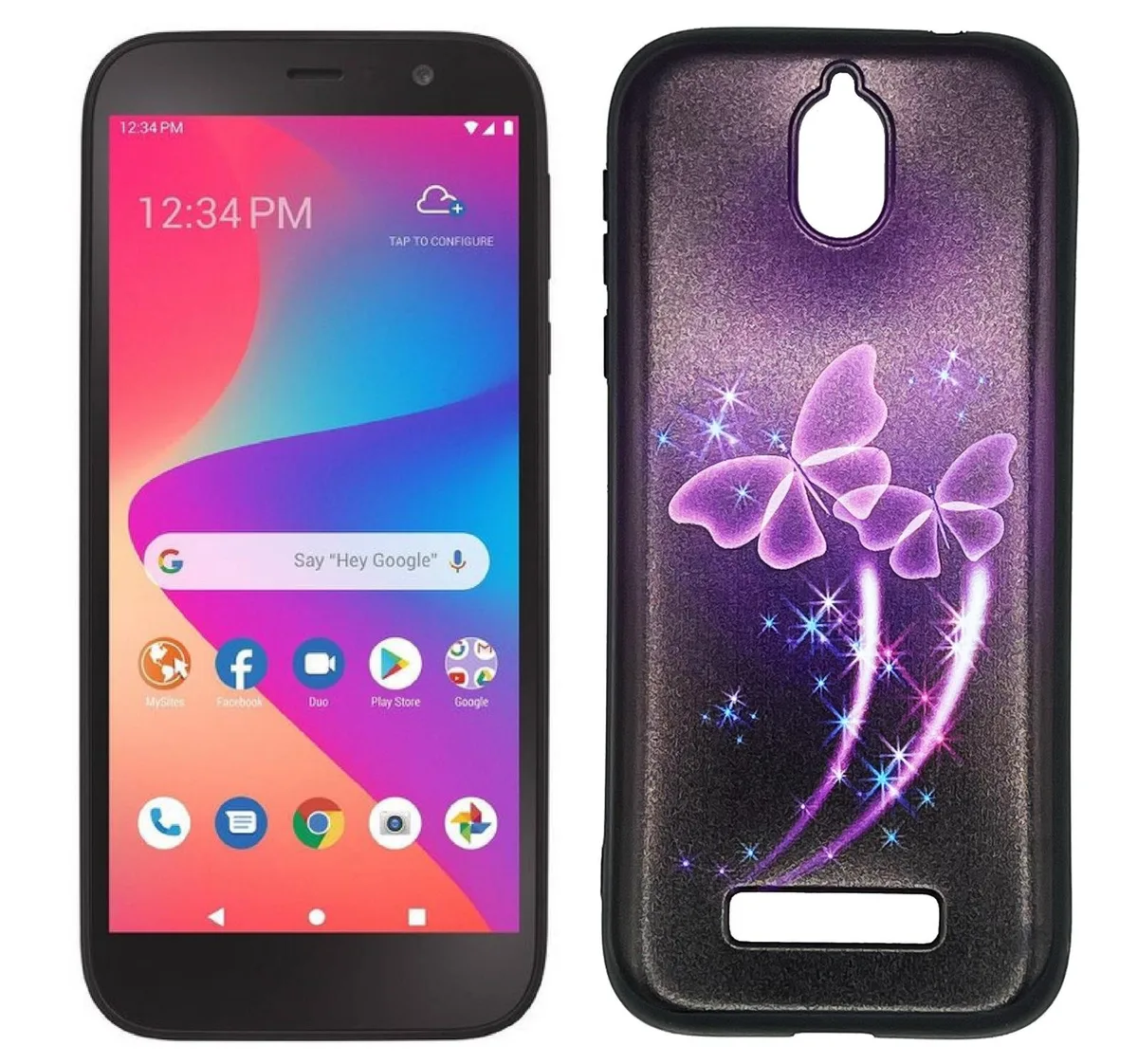 ExtremeCases - Generic ExtremeCases - Generic TPU Case Butterfly Purple B131 B130 — product photo
