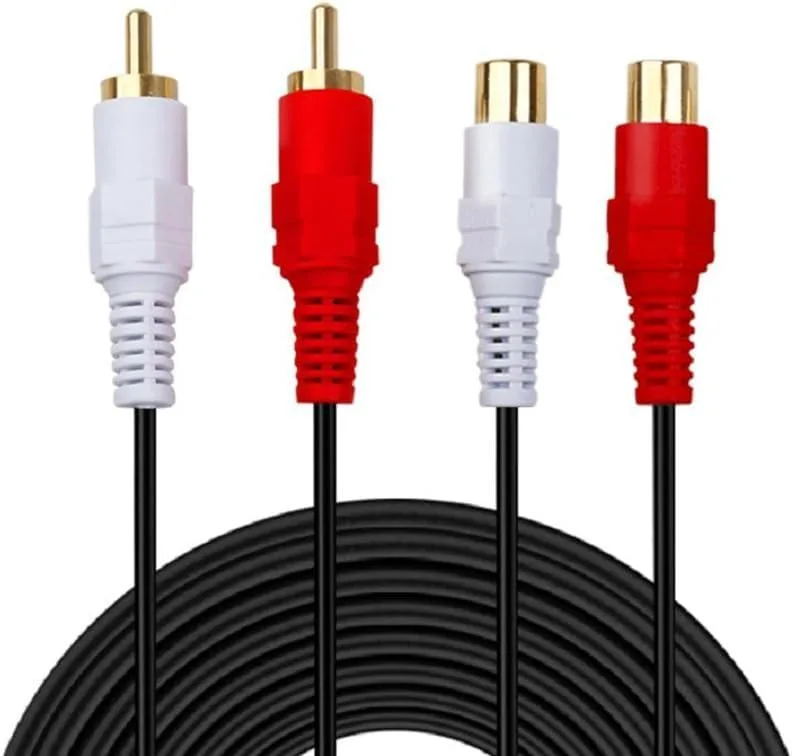 Vrllinking 2RCA Male-to-Female Extension Cable 10FT — product photo