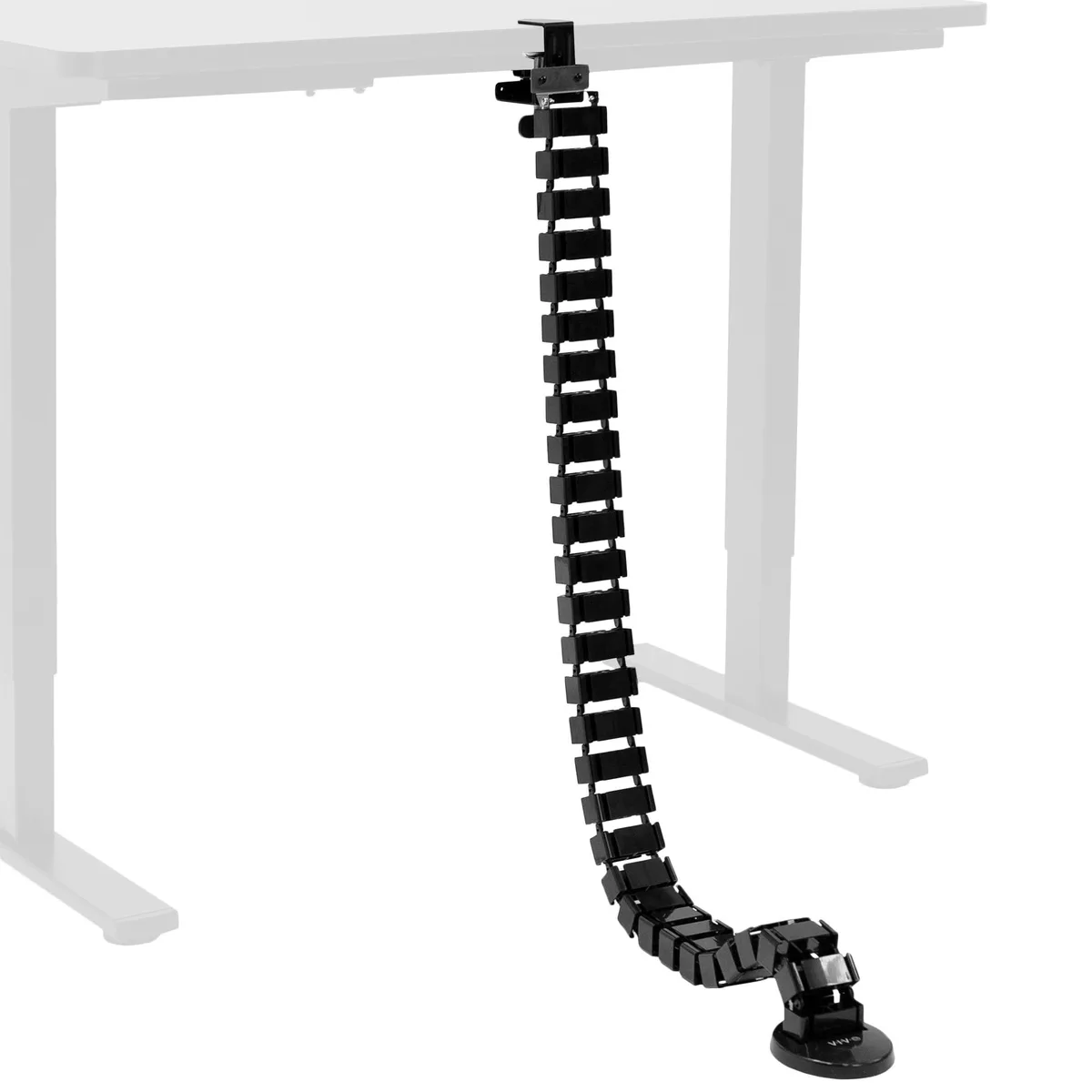 VIVO VIVO Clamp-on Vertebrae Cable Management Kit, 4 ft, Black — product photo