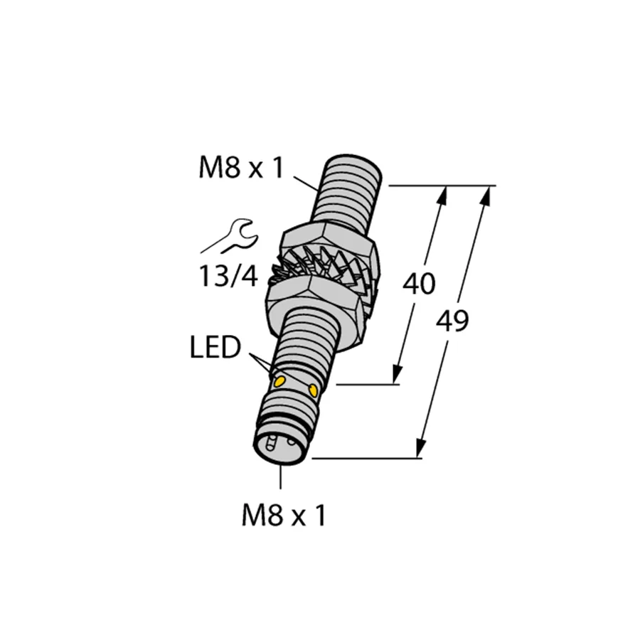 Turck Turck BI2U-EG08-RP6X-V1131 inductive sensor PNP electrician tool — product photo