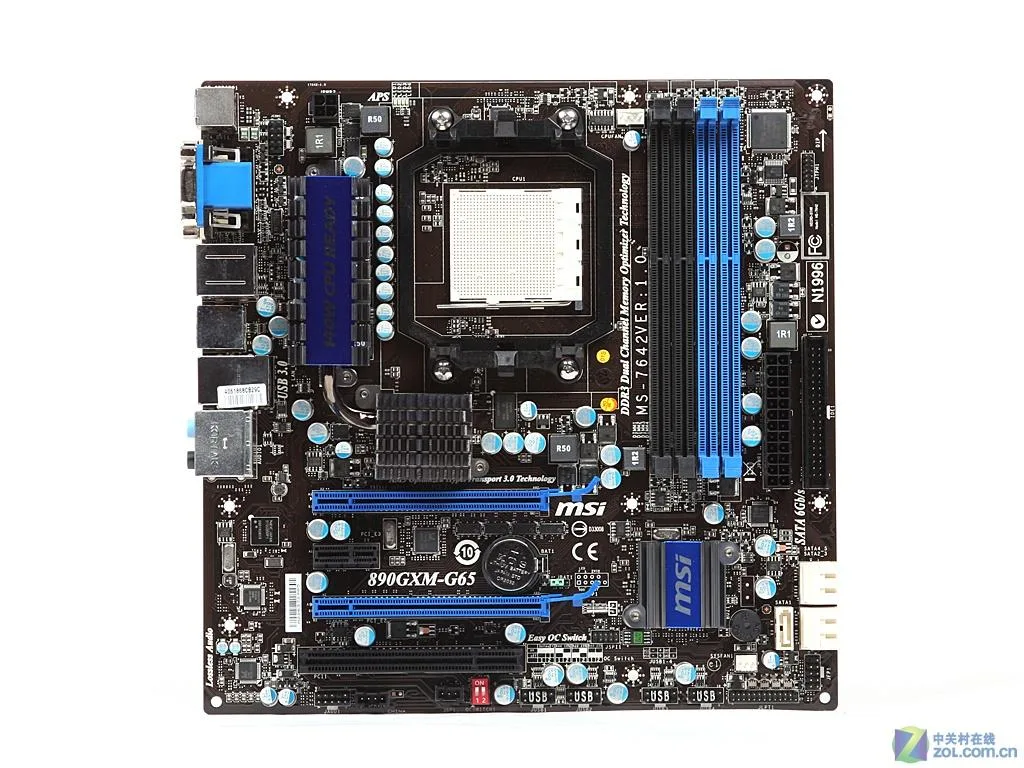 MSI MSI 890GXM-G65 AM3 DDR3 16GB Micro ATX AMD motherboard — product photo