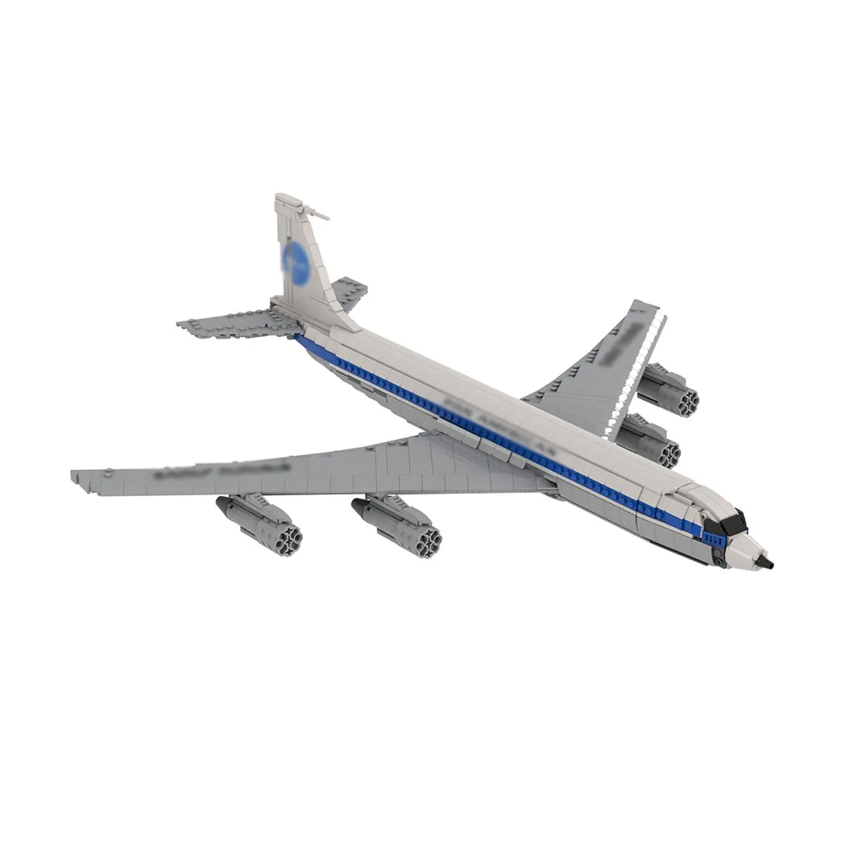 ZITIANYOUBUILD ZITIANYOUBUILD MOC-103406 1/80 Scale Boeing 707 Passenger Plane 1598PCS — product photo