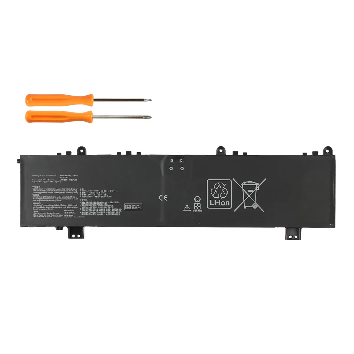 KingSener KingSener C41N2103 90Wh 15.4V laptop battery Asus ROG Zephyrus Duo 16 GX650RM/RW/RX/RS NR2202RM/RS/RW/RX — product photo