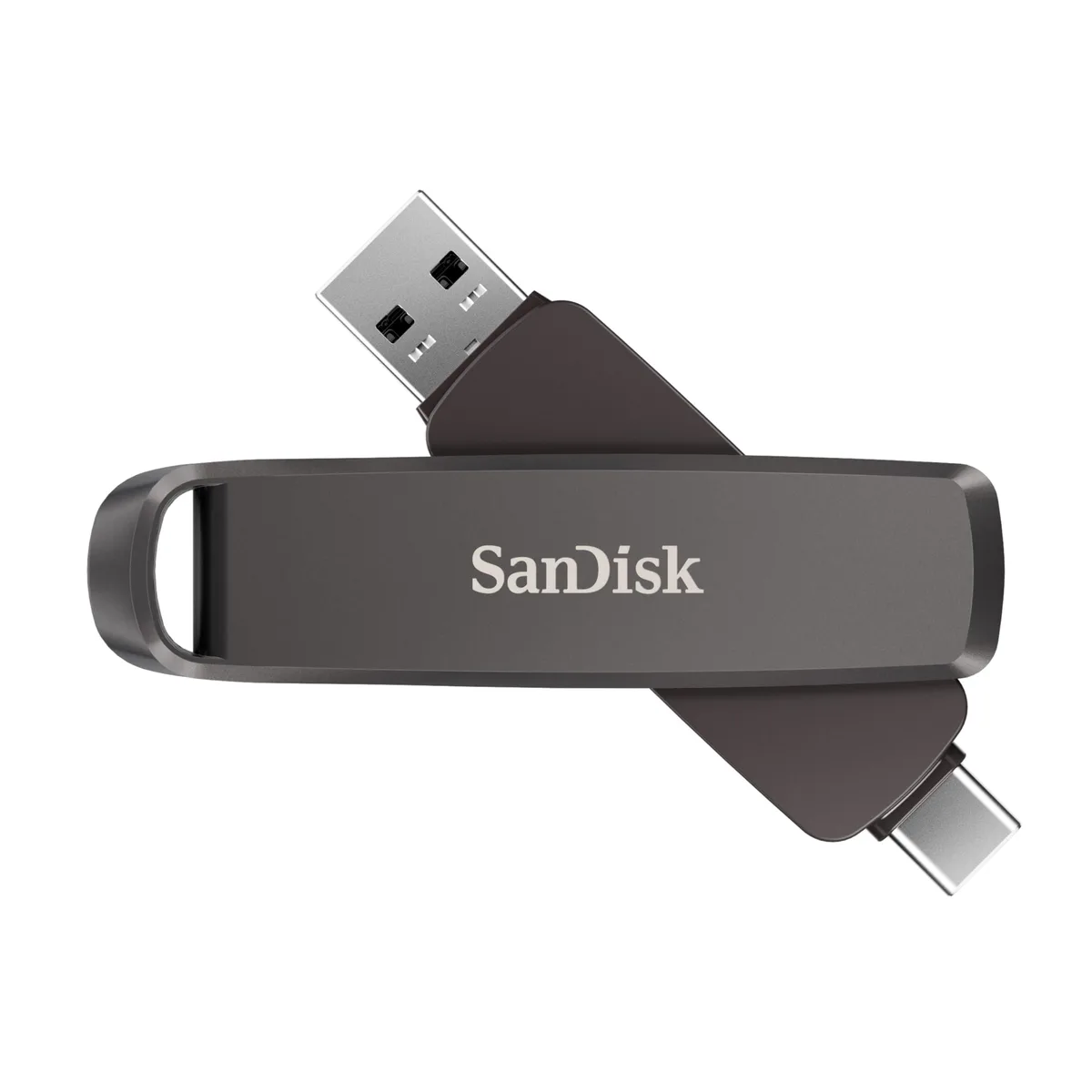  SanDisk Extreme PRO Dual Drive USB Type-A and USB Type-C 1TB 1000MB/s 900MB/s Gray SDDDE1-1T00-G46 — product photo