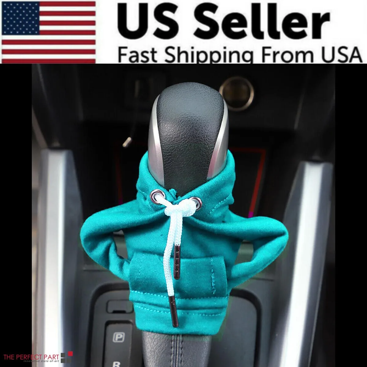 The Perfect Part The Perfect Part Gear Shift Cover Hoodie Light Blue — product photo