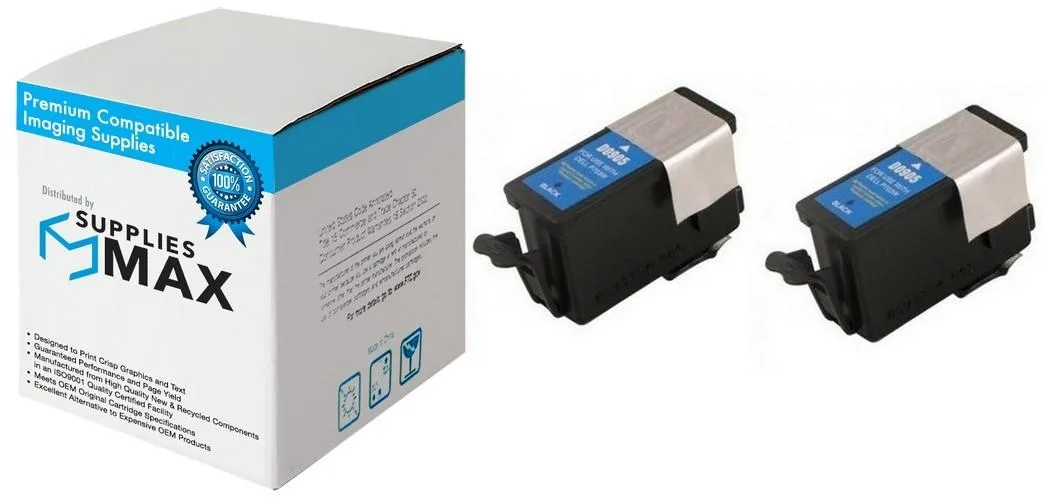 SuppliesMax SuppliesMax Dell 2BKSR20 Compatible Inkjet Cartridge 2 Pack Black — product photo