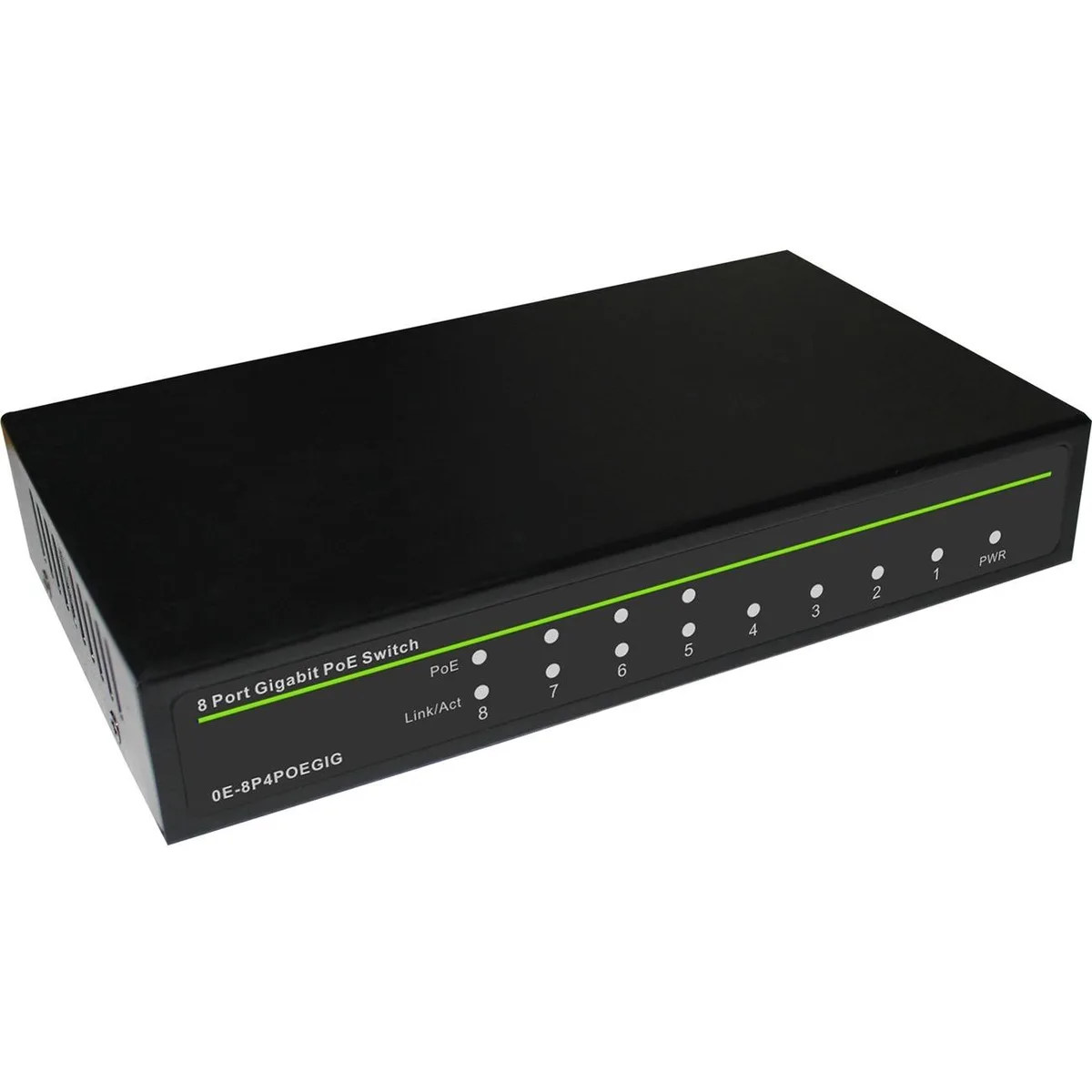 W Box Technologies W Box Technologies 8-Port 4 PoE Gigabit Switch 62W 16 Gbps — product photo