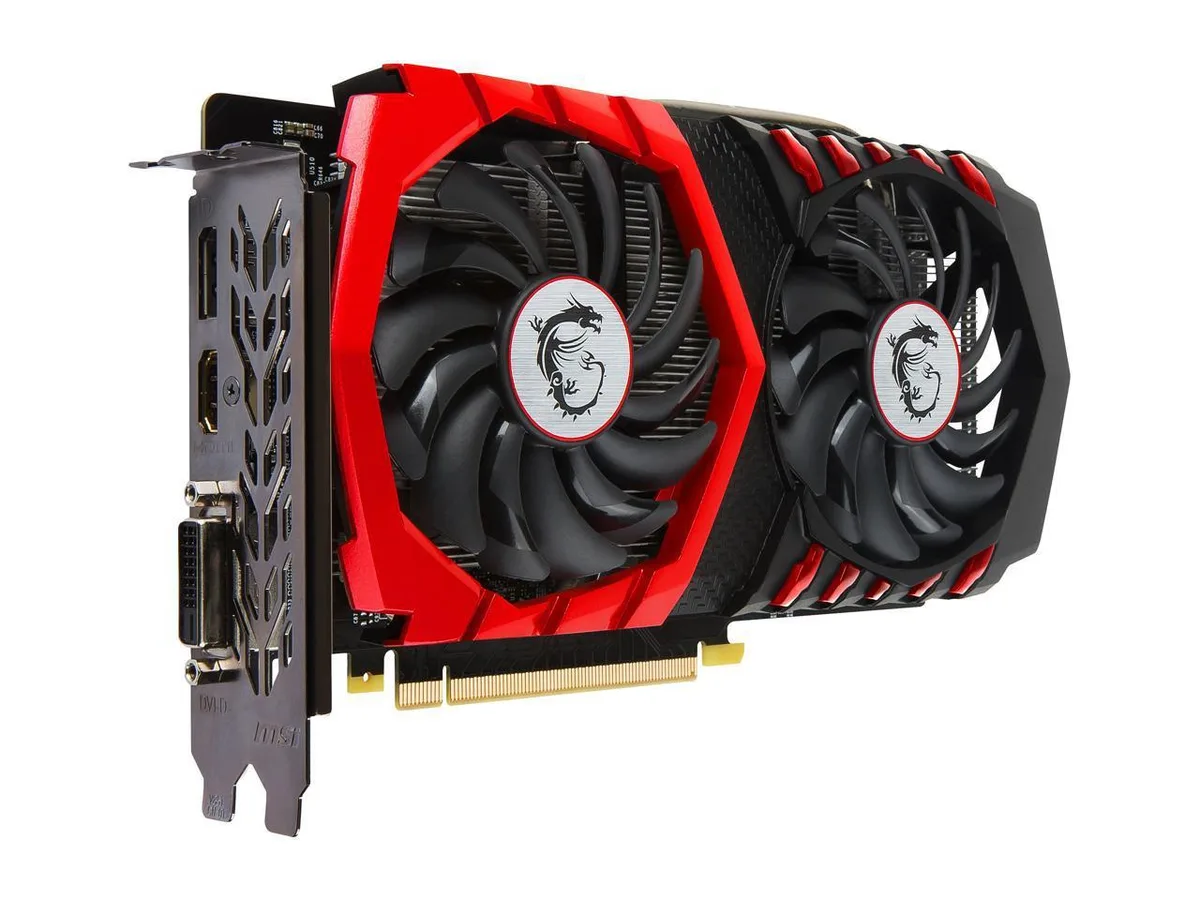 MSI MSI GeForce GTX 1050 Ti GAMING X 4G 4GB GDDR5 graphics card — product photo