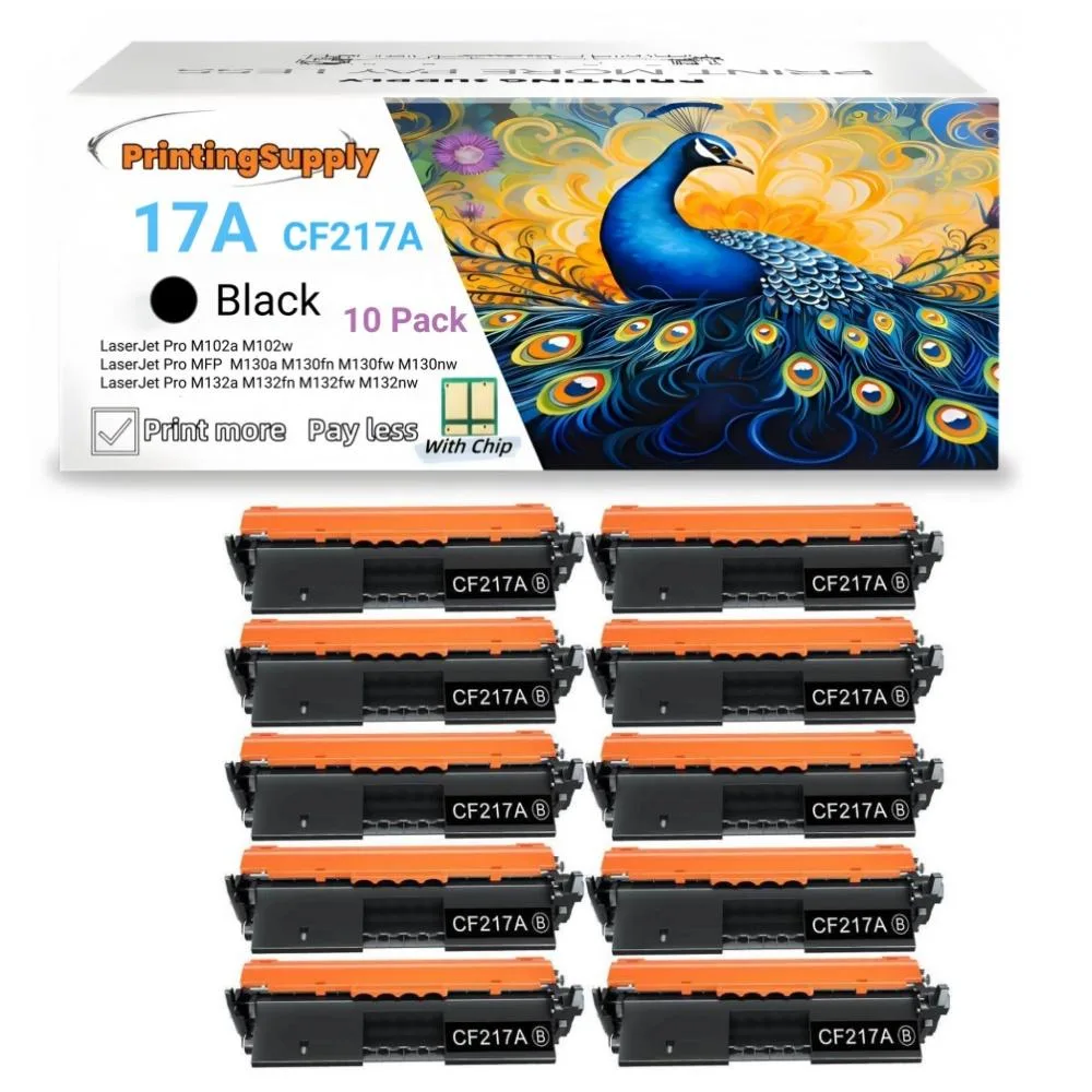 Aster Graphics Inc Aster Graphics Inc 17A CF217A Black Toner Cartridge 10 Pack 1600 Pages — product photo