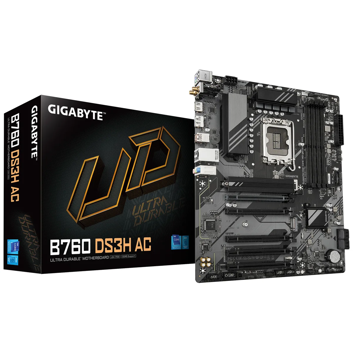 GIGABYTE GIGABYTE B760 DS3H AC Intel motherboard — product photo