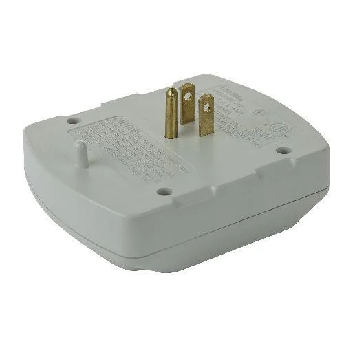 Sunlite Sunlite 04068 3-Outlet 900-Joule Surge Protector 2 USB Ports White — product photo