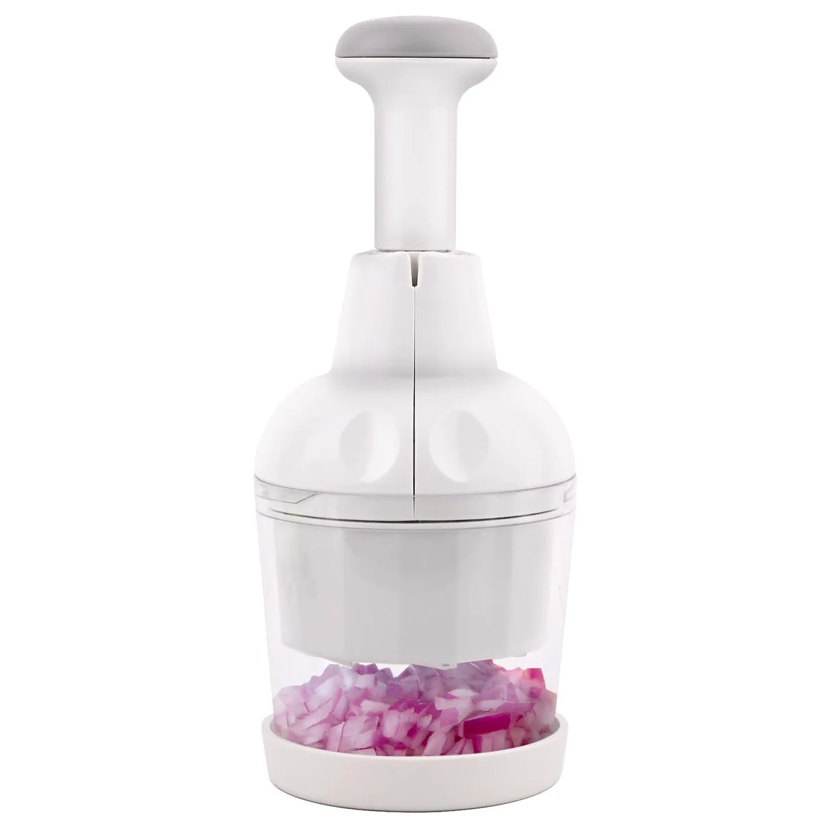  Mttobo Manual Vegetable Chopper White 3.9 L x 3.9 W x 9 H inches — product photo