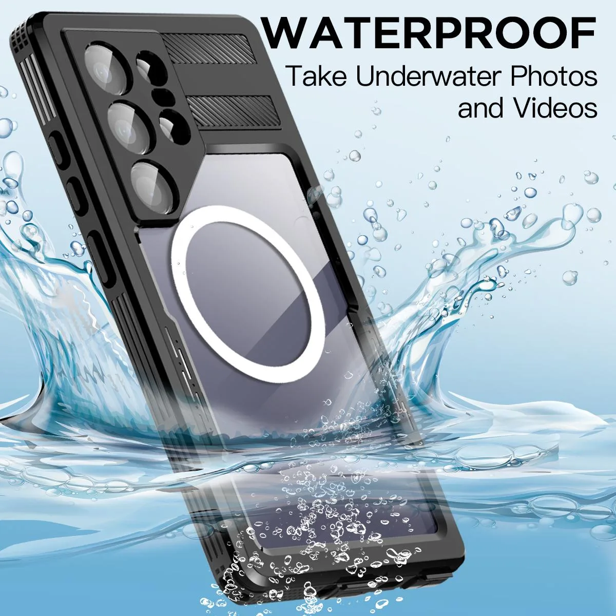SZYG SZYG Waterproof Case Samsung Galaxy S26 Ultra IP68 Black — product photo
