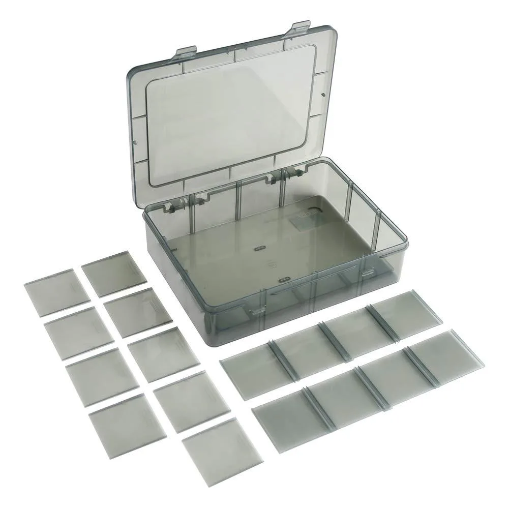 12 Girds Large Plastic Craft Storage Container 8.85x7.08x2.2in — product photo