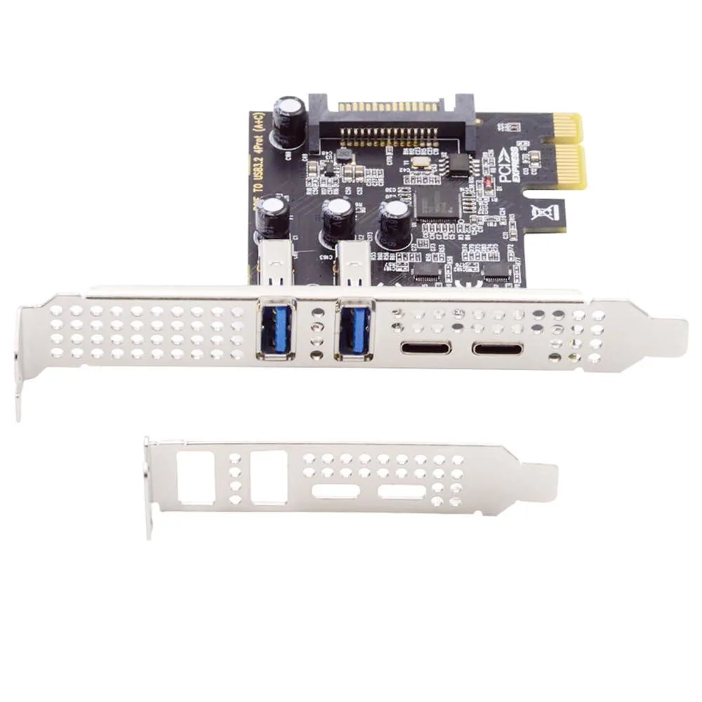 Fervit Fervit 5Gbps USB 3.1 Gen1 PCIe Card Dual Type-A &amp; Type-C Low Profile Bracket — product photo