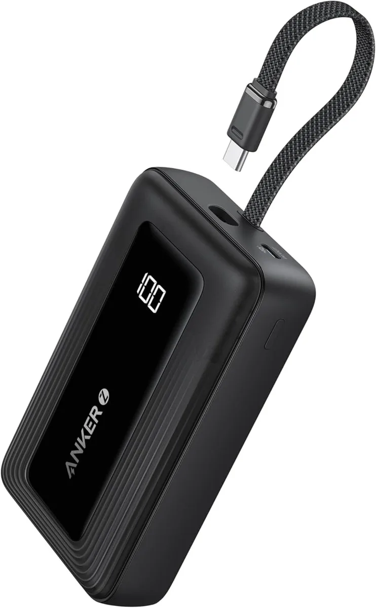 WOOJONG WOOJONG Zolo Power Bank 2025 Upgraded 20 000mAh 30W Built-in USB-C Cable — product photo