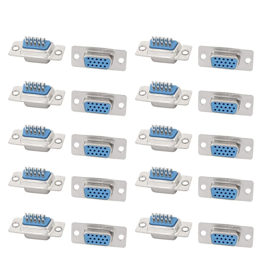 Unique-Bargains Unique-Bargains DB15 Female Solder Adapter 20Pcs Straight Blade Plug — product photo