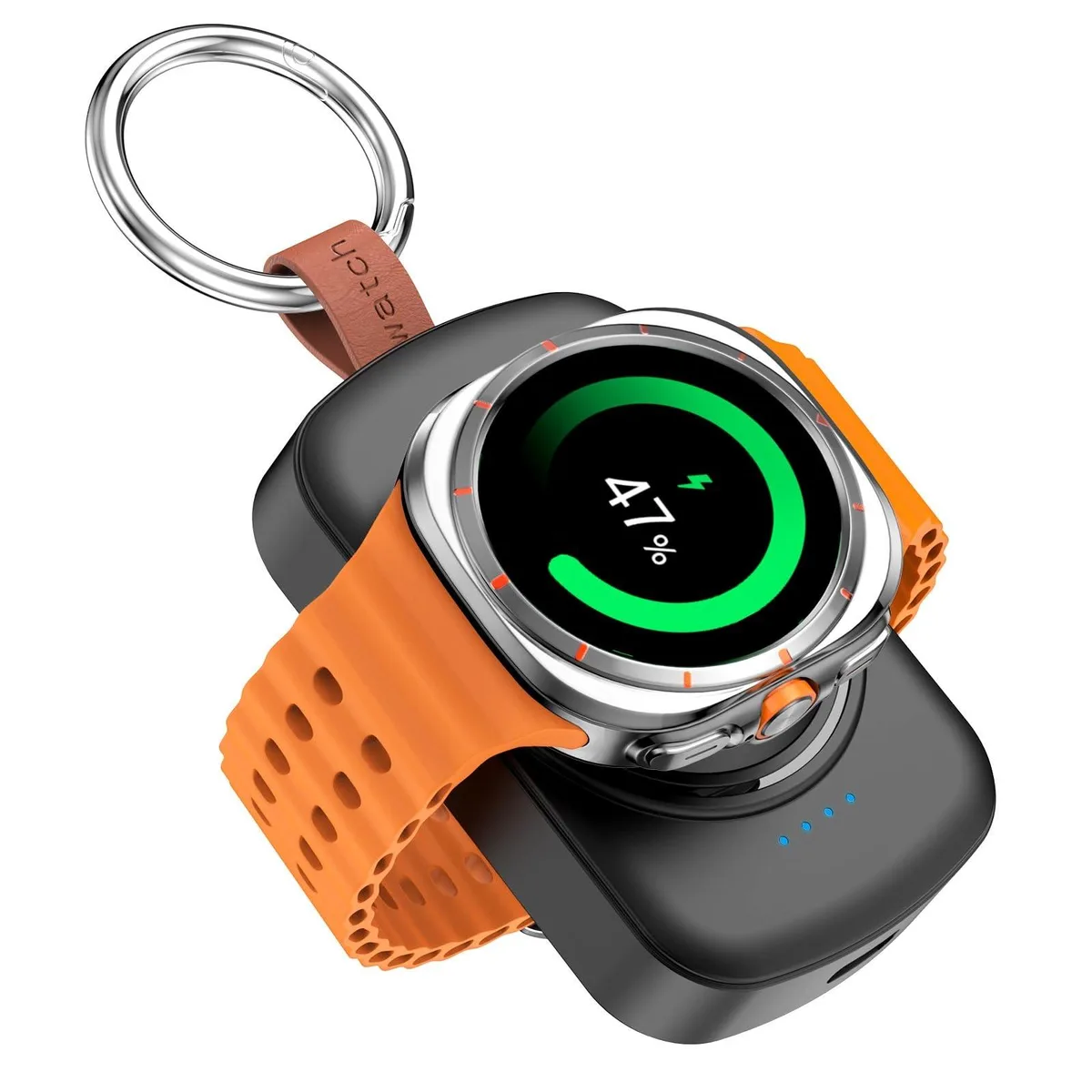  2-Power X27 1800mAh Samsung Galaxy Watch Power Bank Black — product photo