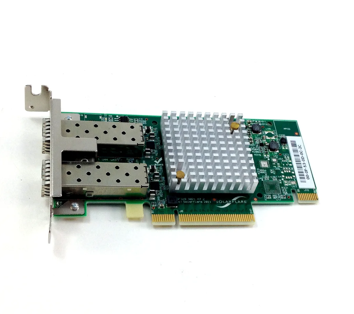 Solarflare Communications, Inc. Solarflare SF329-9021-R7 10GbE dual-port SFP+ low-profile network card — product photo
