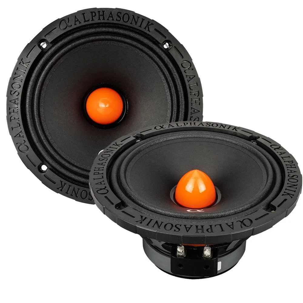 ALPHASONIK ALPHASONIK VCA658 6.5" Midrange Car Speaker Pair 350W RMS 1400W Peak 8 Ohm — product photo