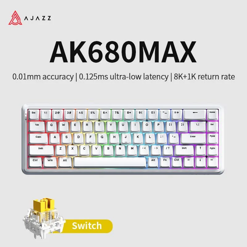 Ajazz Ajazz AK680 MAX 8+1K 68-key magnetic gaming keyboard — product photo