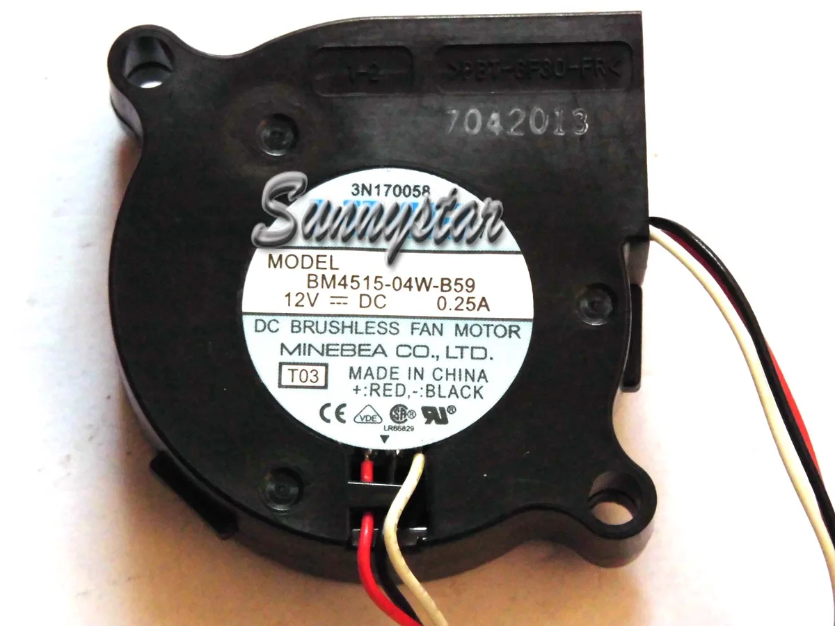 OEM Industries OEM Industries BM4515-04W-B59 45mm Blower Fan 12V 0.25A 3-Pin — product photo