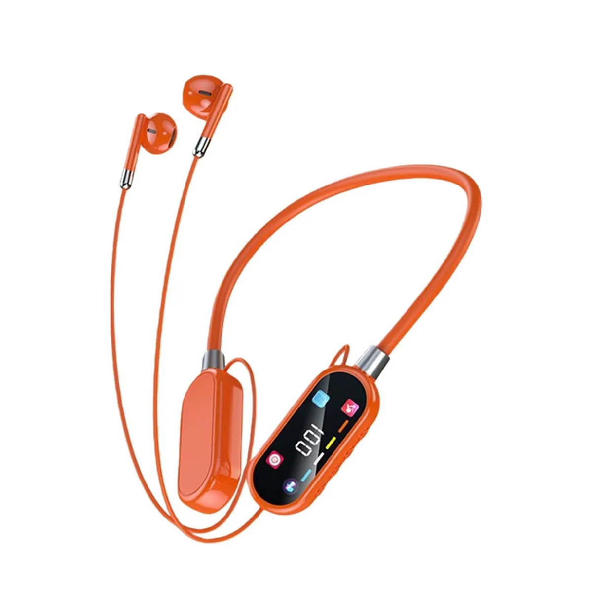  GZLMMY YG07 Wireless Neckband Earphones Orange 18h — product photo