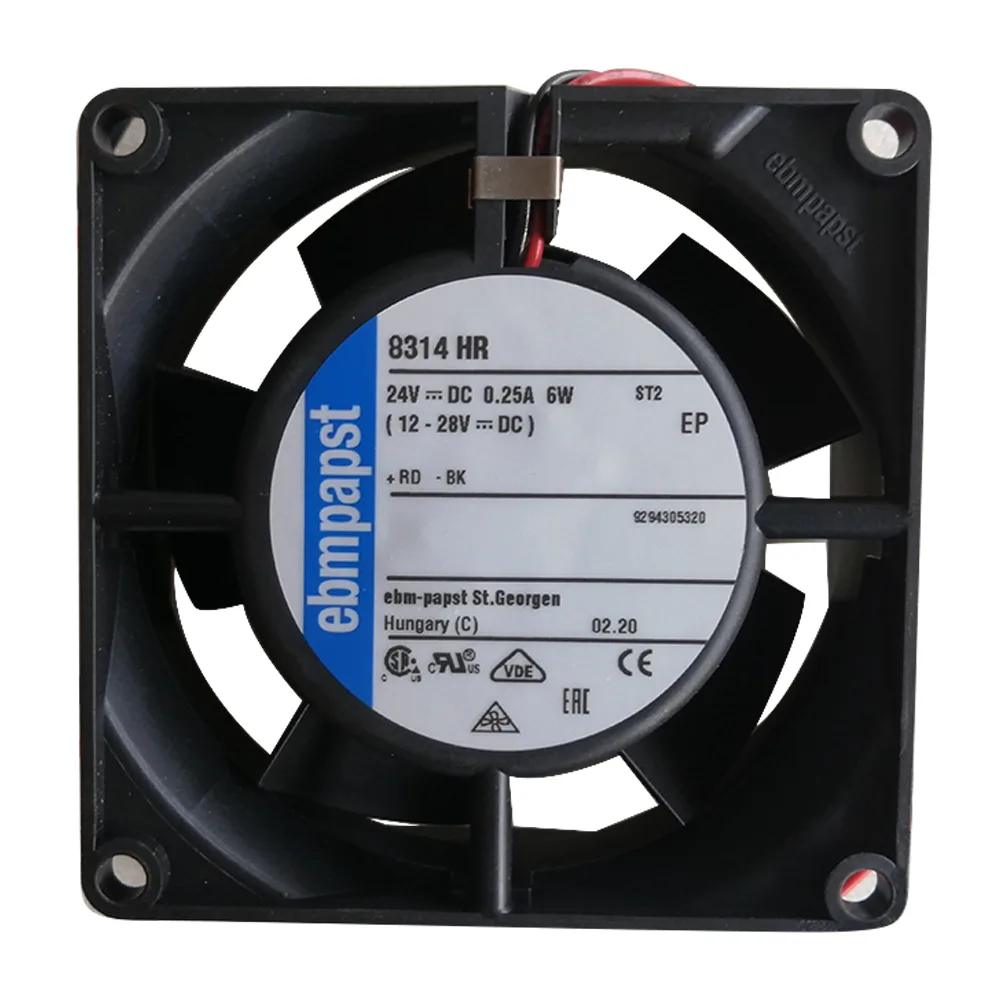 Fans Fans 8314HRMotor 24V .25A 100% speed control case fan — product photo