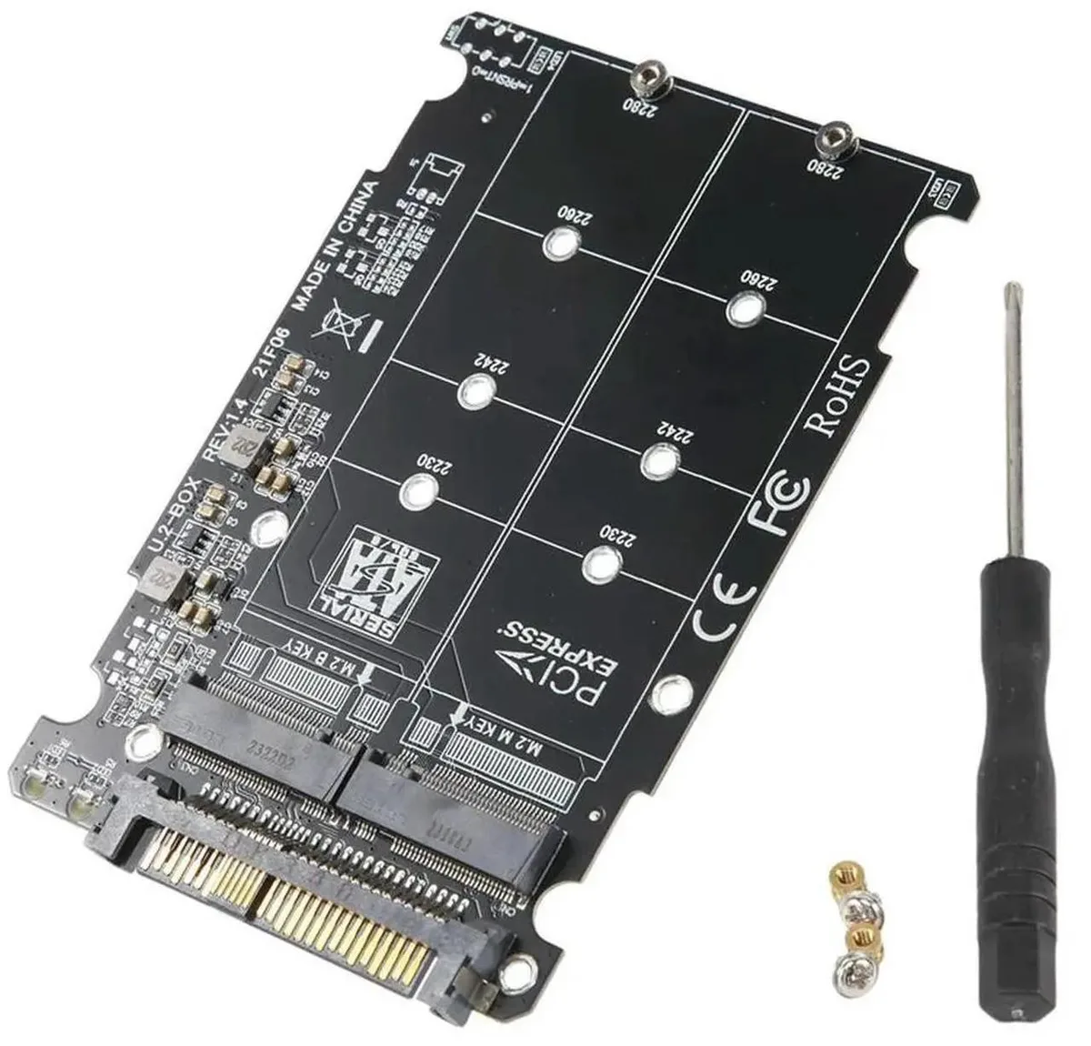 Vszerda Vszerda 2-in-1 M.2 NVMe SATA to U.2 SFF-8639 Adapter — product photo