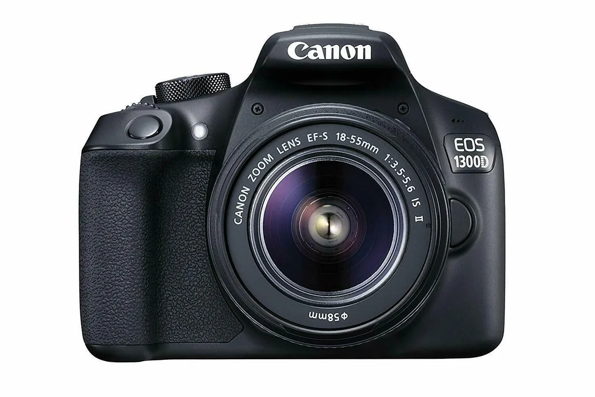 Canon International Canon EOS 1300D EF-S 18-55mm 18.0MP DSLR Camera Black — product photo