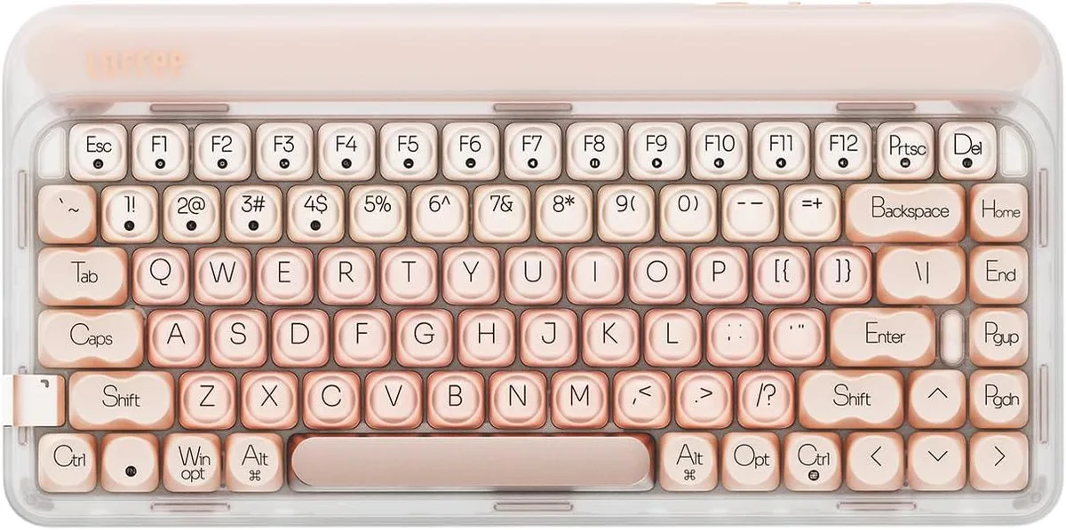 TUKO TUKO 75% Gaming Keyboard Pink GATERON Baby Racoon Switches — product photo
