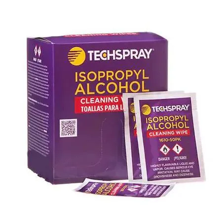 TechSpray TechSpray SNS-1-493117 Isopropyl Alcohol Pre-Saturated Packets 50 pack — product photo