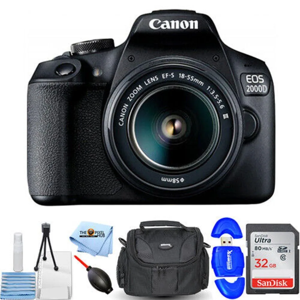 Canon International Canon International EOS 2000D / Rebel T7 18-55mm III Lens 6PC Accessory Bundle — product photo