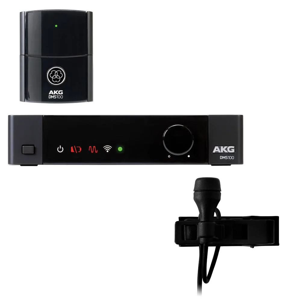 AKG ACOUSTICS AKG DMS100 2.4 GHz Wireless Instrument System with LC617 MD Lapel Microphone — product photo