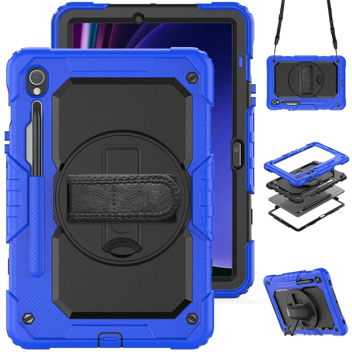 Timoom Timoom Heavy Duty Case Blue 10.9 11 360 Stand Straps — product photo