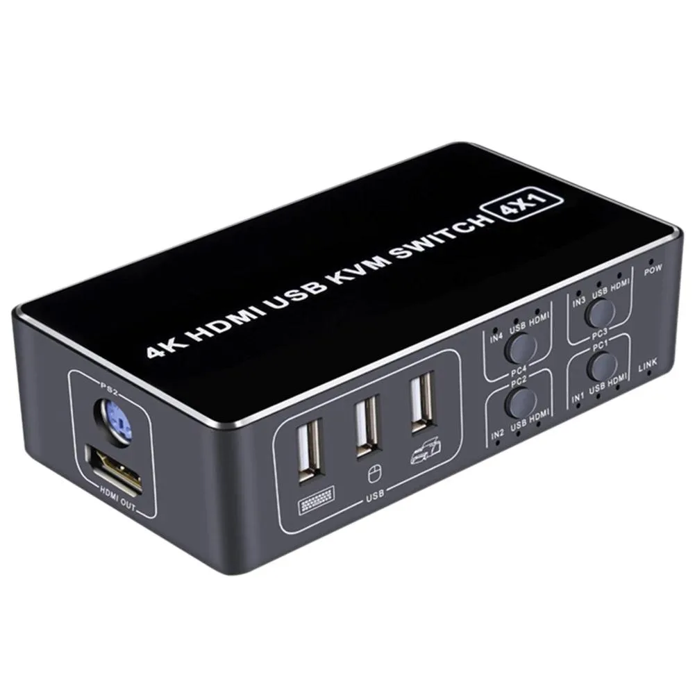 YINGHUA YINGHUA XH-HK4401 4-port HDMI KVM switch — product photo