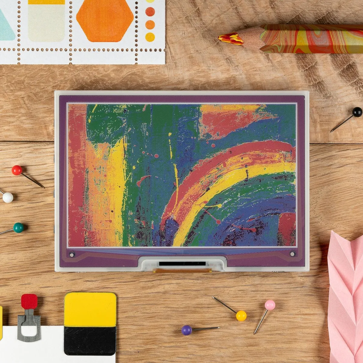 Pimoroni Pimoroni 4.01" Inky Impression 7-Colour ePaper HAT development board — product photo