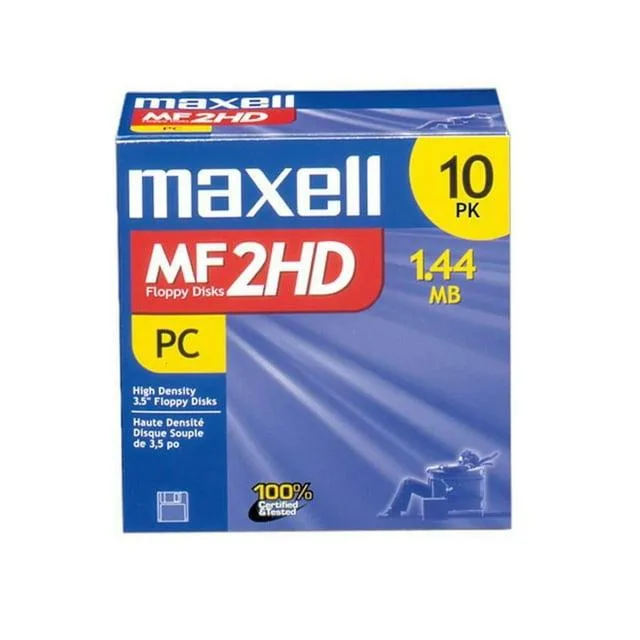 maxell Maxell 3.5'' 1.44MB Floppy Disk 10 Pack — product photo