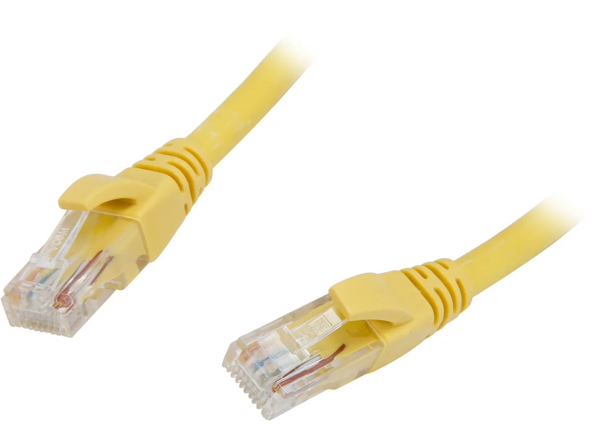 VCOM International Ltd VCOM International Ltd NP611-7-YELLOW network ethernet cable Cat 6E 7 ft Yellow — product photo