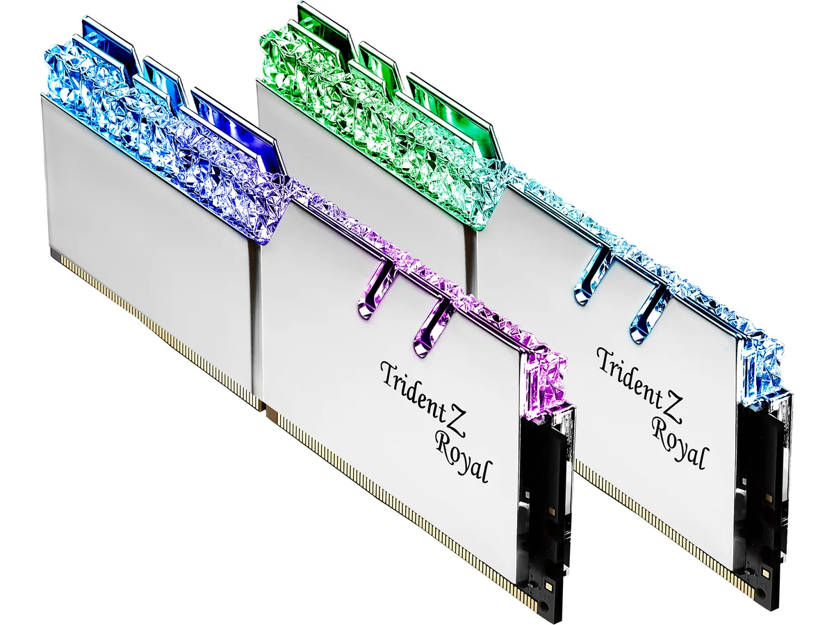 G.SKILL G.SKILL F4-4000C16D-32GTRS Trident Z Royal 32GB (2×16GB) DDR4 4000 CL16 desktop RAM — product photo