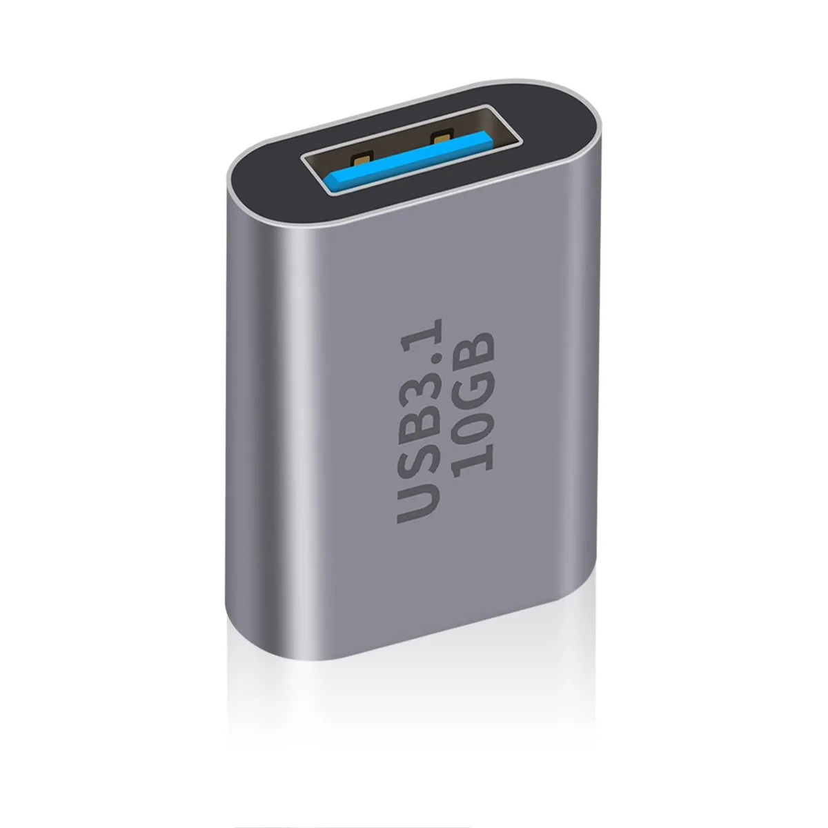 No Sew No Sew USB C Female to USB Female Adapter 10Gbps Light Grey — product photo