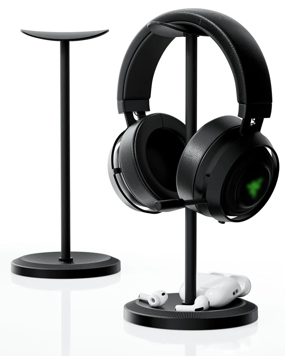 Tiiletzote Headphone Stand THS608 Black ABS 5.12" base — product photo